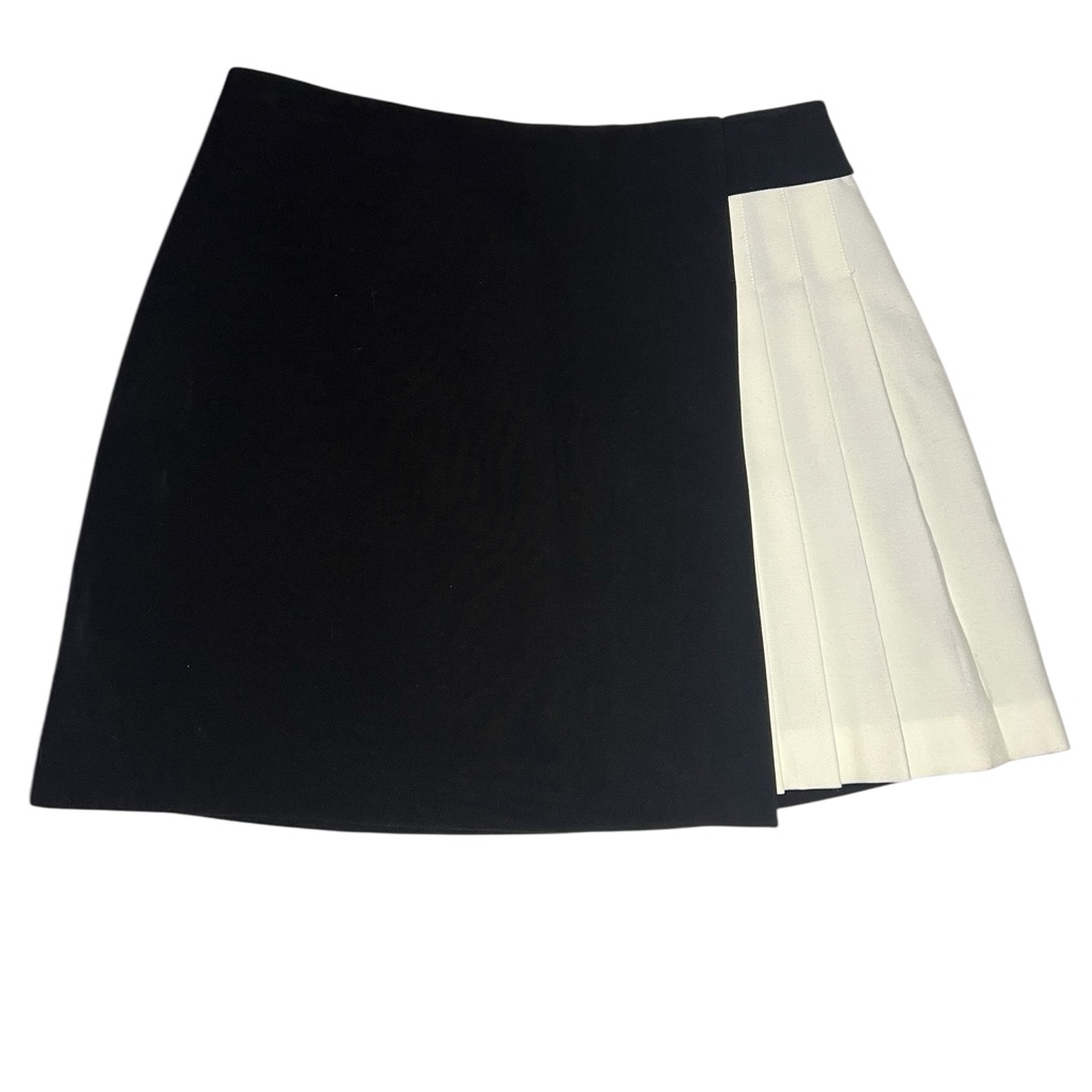 Alice + Olivia Wilcox Combo Pleated Skirt 4 Nwt